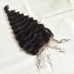 5x5 Lace Closure Deep Wave Curly Indian Human Virgin Hair Natural Color Free/Middle/3 Part